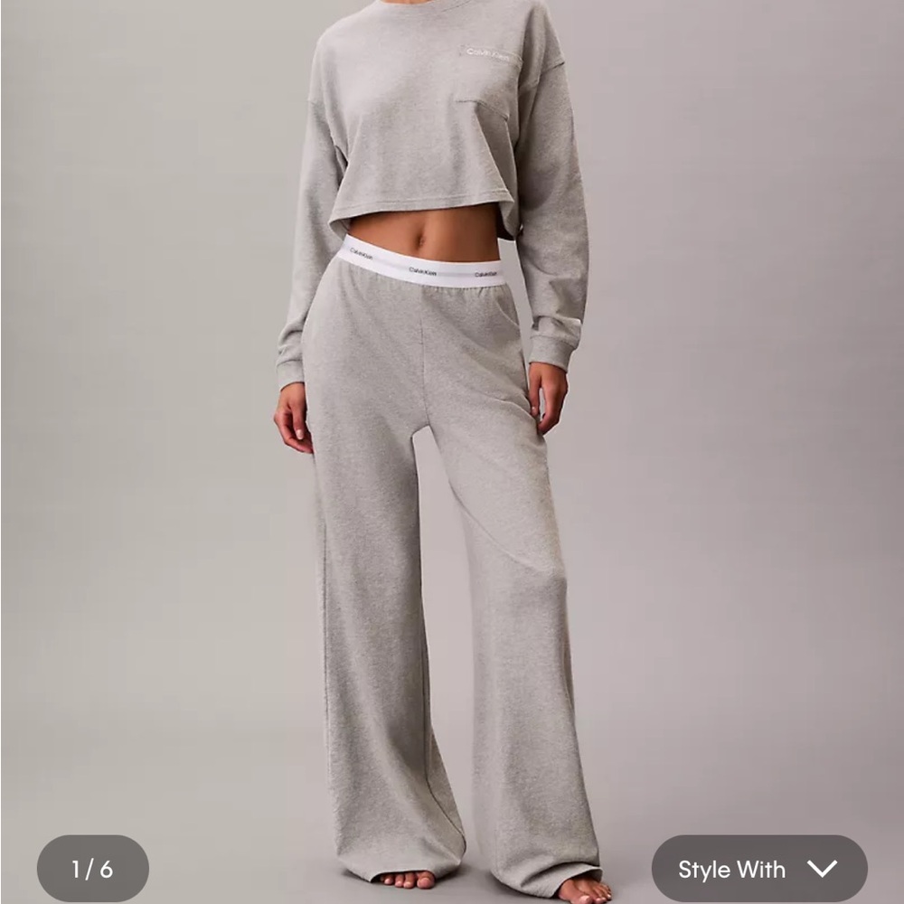 Calvin Klein Gray Women's Pants & Jumpsuit Set